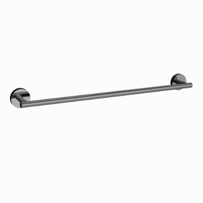 Picture of Single Towel Rail 600mm Long - Black Chrome