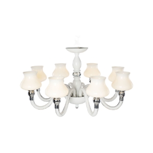Picture of 8 LT White Pitcher Chandelier