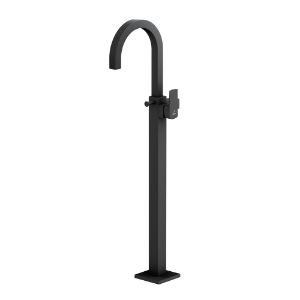 Picture of Exposed Parts of Floor Mounted Single Lever Bath Mixer - Black Matt
