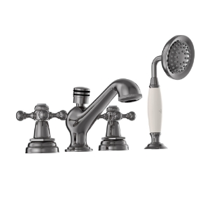 Picture of 4-Hole Bath Tub Mixer - Black Chrome