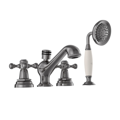 Picture of 4-Hole Bath Tub Mixer - Black Chrome