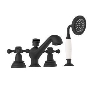Picture of 4-Hole Bath Tub Mixer - Black Matt