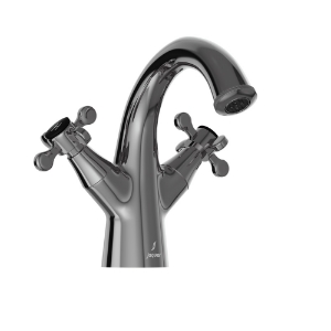 Picture of Central Hole Basin Mixer - Black Chrome