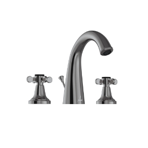 Picture of 3-Hole Basin Mixer with Popup Waste System - Black Chrome