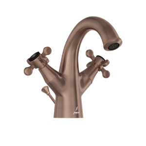 Picture of Central Hole Basin Mixer with Popup Waste System - Antique Copper