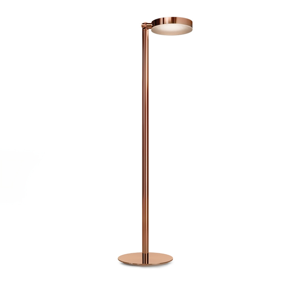 Picture of Light Floor Lamp with Goose Neck Spring in Auric Gold Finish