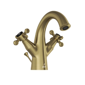 Picture of Central Hole Basin Mixer with Popup Waste System - Antique Bronze