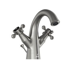 Picture of Central Hole Basin Mixer with Popup Waste System - Stainless Steel