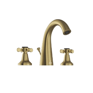 Picture of 3-Hole Basin Mixer with Popup Waste System - Antique Bronze
