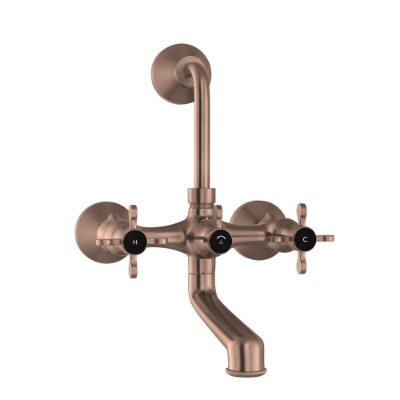 Picture of Wall Mixer with Provision For Overhead Shower - Antique Copper