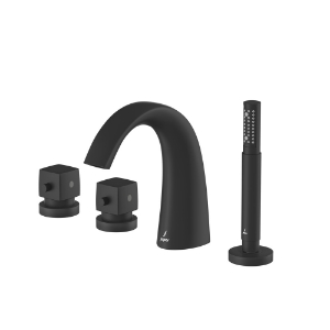 Picture of Thermostatic Bath and Shower Mixer - Black Matt