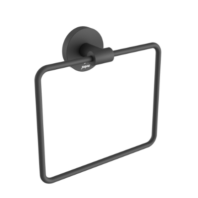 Picture of Towel Ring Square with Round Flange - Black Matt