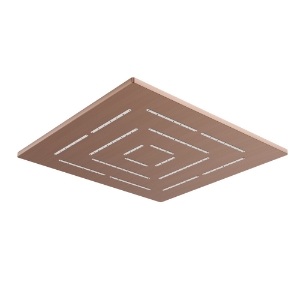 Picture of Square Shape Single Flow Maze Overhead Shower - Antique Copper