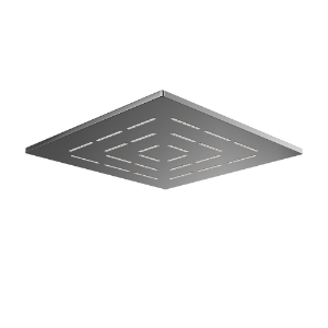 Picture of Square Shape Single Flow Maze Overhead Shower - Black Chrome