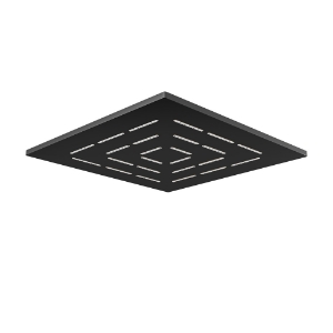 Picture of Square Shape Single Flow Maze Overhead Shower - Black Matt