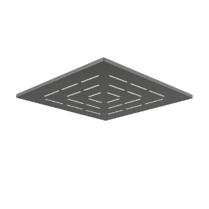 Picture of Square Shape Single Flow Maze Overhead Shower - Graphite