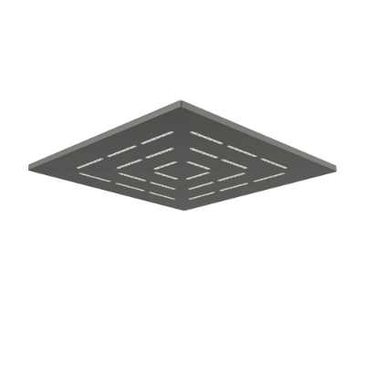 Picture of Square Shape Single Flow Maze Overhead Shower - Graphite