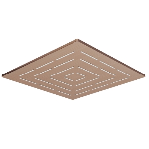 Picture of Square Shape Single Flow Maze Overhead Shower - Antique Copper