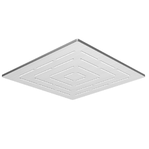 Picture of Square Shape Single Flow Maze Overhead Shower - Stainless Steel