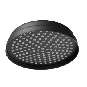 Picture of Victorian Shower Head Round - Black Matt