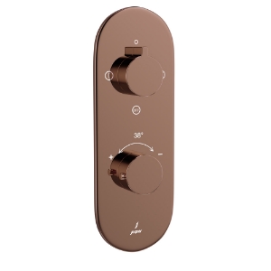 Picture of Aquamax Exposed Part Kit of Thermostatic Shower Mixer with 2-way diverter - Blush Gold PVD