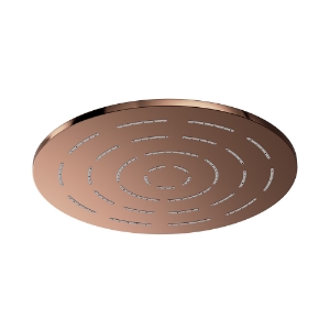 Picture of Round Shape Single Flow Maze Overhead Shower - Blush Gold PVD