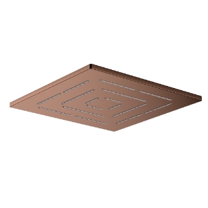 Picture of Square Shape Single Flow Maze Overhead Shower - Blush Gold PVD