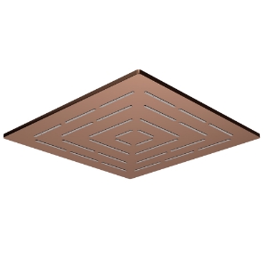 Picture of Square Shape Single Flow Maze Overhead Shower - Blush Gold PVD