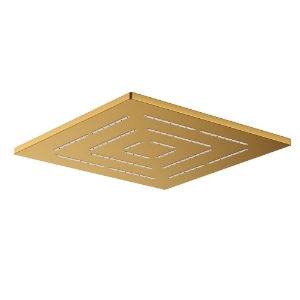 Picture of Square Shape Single Flow Maze Overhead Shower - Gold Matt PVD