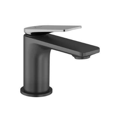 Picture of Single Lever Basin Mixer - Lever: Black Chrome | Body: Black Matt