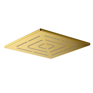 Picture of Square Shape Single Flow Maze Overhead Shower - Gold Bright PVD