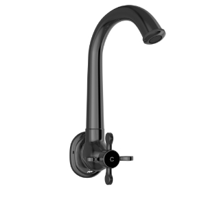 Picture of Sink Cock with Regular Swinging Spout - Black Chrome