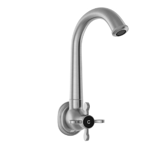 Picture of Sink Cock with Regular Swinging Spout - Stainless Steel