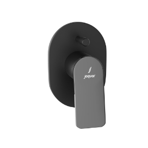 Picture of Single Lever Exposed Parts Kit of Hi-flow Diverter - Lever: Black Chrome | Body: Black Matt