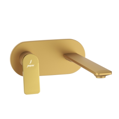 Picture of Exposed Part Kit of Left Hand Side Operated Single Lever Basin Mixer - Lever: Gold Bright PVD | Body: Gold Matt PVD