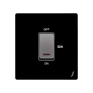 Picture of One Gang 32A Dp Switch - Black