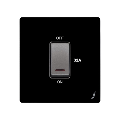 Picture of One Gang 32A Dp Switch - Black