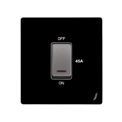Picture of One Gang 45A Dp Switch - Black