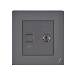 Picture of Television & Computer Socket - Grey