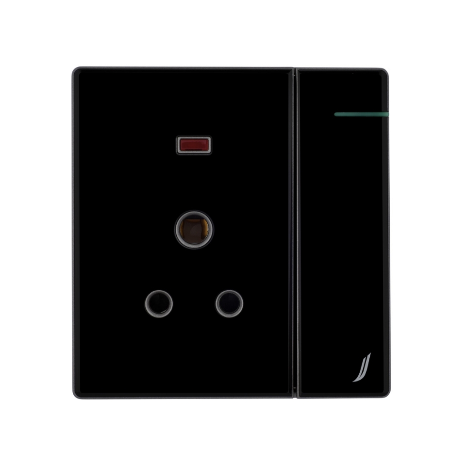 Picture of Three Pin Socket With Indicator And Big Switch