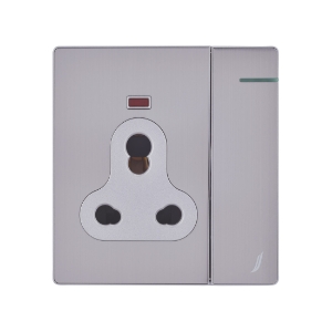 Picture of Three Pin Socket With Indicator And Big Switch