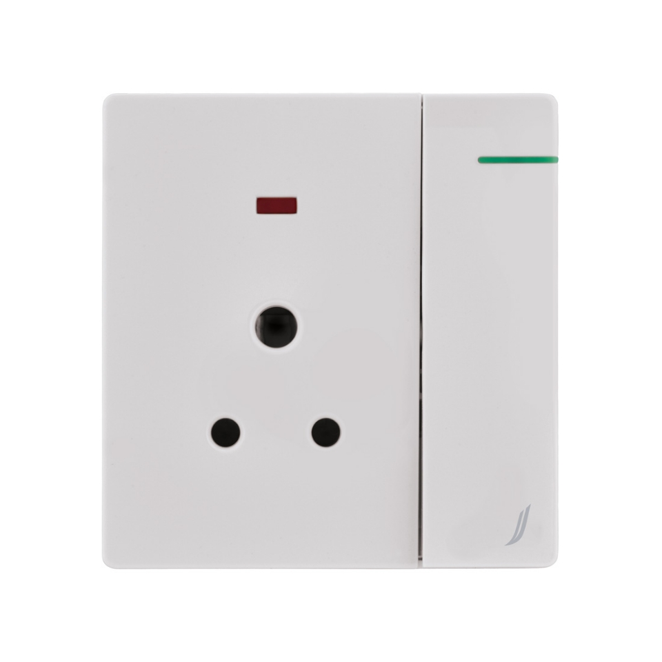 Picture of Three Pin Socket With Indicator And Big Switch