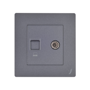 Picture of Television & Computer Socket - Grey