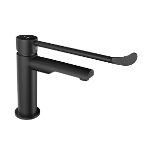 Picture of Florentine Prime Single Lever Surgical Purpose Elbow Action Basin Mixer - Black Matt