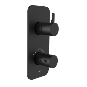 Picture of Aquamax Thermostatic Shower Mixer  - Black Matt