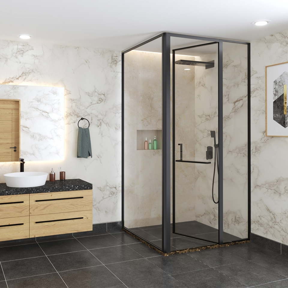 Picture of Beta L Shaped Shower Enclosure