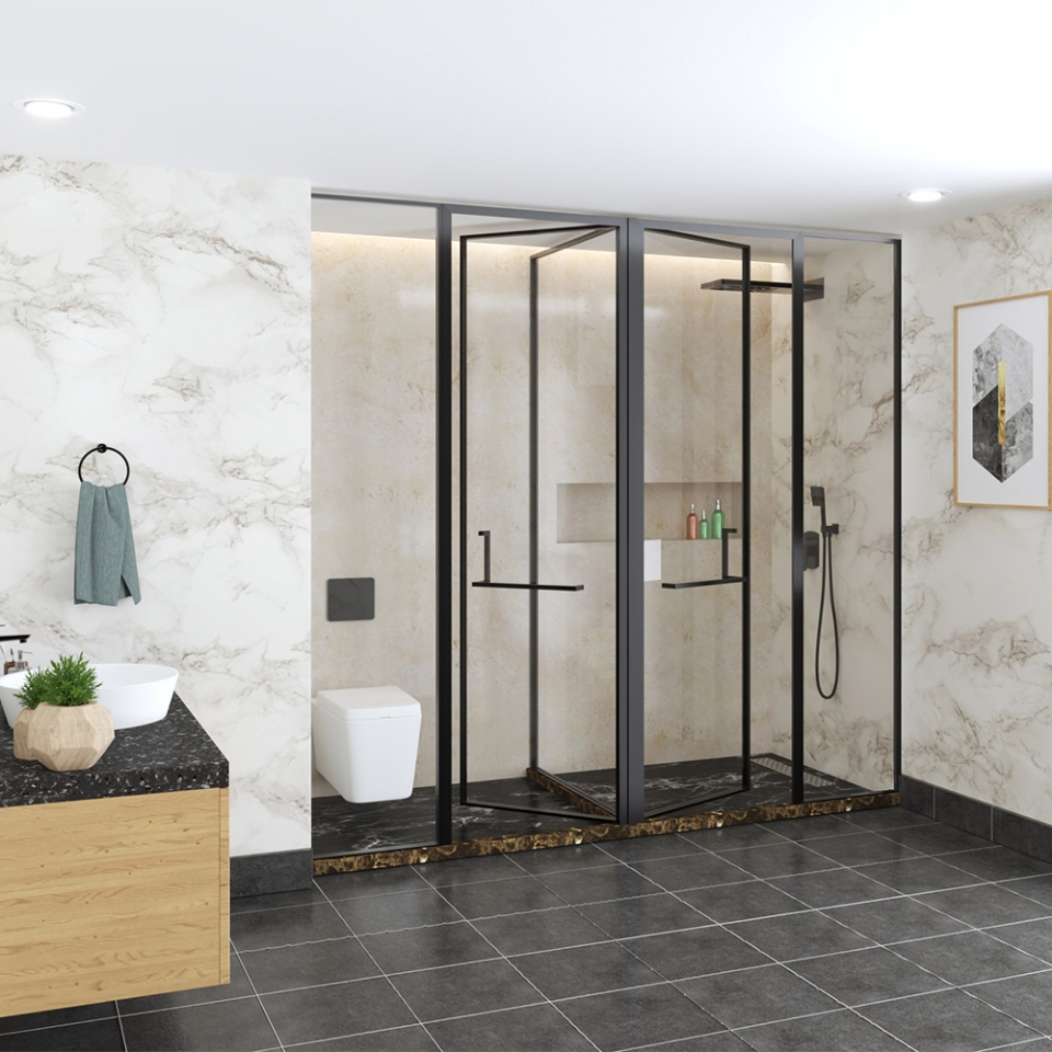 Picture of Beta Fully Framed T Shaped Enclosure