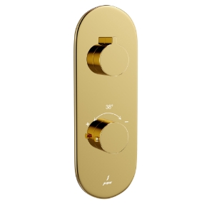 Picture of Aquamax Thermostatic Shower Mixer- Gold Bright PVD