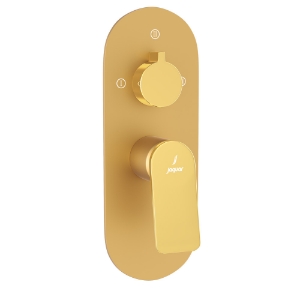 Picture of Aquamax Exposed Part Kit of Single Lever Shower Mixer with 3-way diverter -  Lever: Gold Bright PVD | Body: Gold Matt PVD