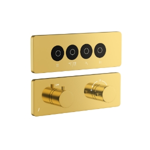 Picture of Exposed Part Kit of Cloud Touch Shower System - Gold Bright PVD